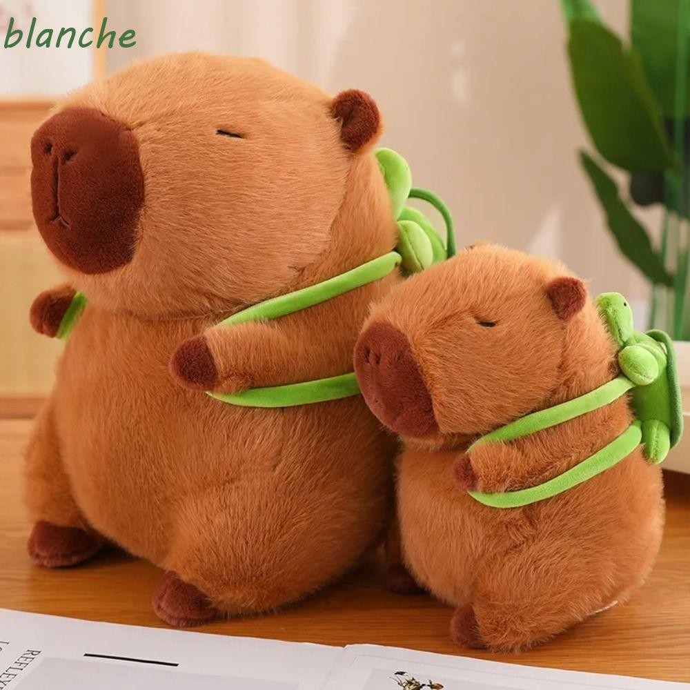 Capybara - Juguete de peluche de 25 cm, simulación de Capybara, de peluche con tortugas, bonito capybara, peluche de Capybara, con tortuga, muñecos de peluche Capybara, almohada regalo para niños y