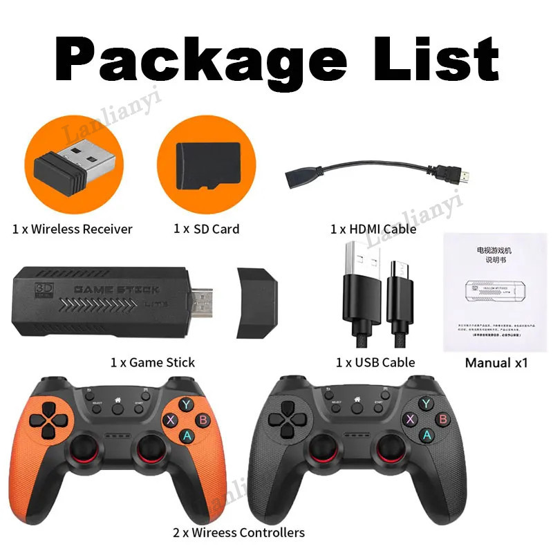 X2 Ultra Consola Retro Con 41000+ Juegos Y 2 Mandos Inalámbricos – Salida 4K Plug & Play, 128GB