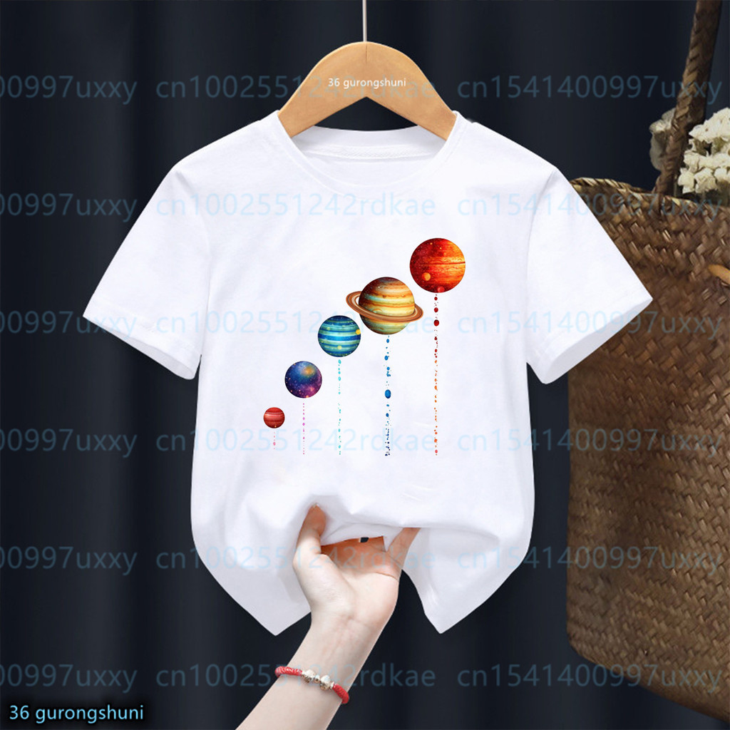 Nueva Camiseta Para Ninos Cosmic Wonders Los Planetas Y El Universo Impresion Camisetas Pequenos Divertidos Moda Lindo Nino Ropa Shopee Mexico