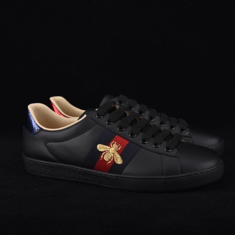 GUCCI Classic Ace Sneaker Con Abeja Disney Hombres Y Mujeres Zapatos Casuales Blanco Negro Shopee Mexico