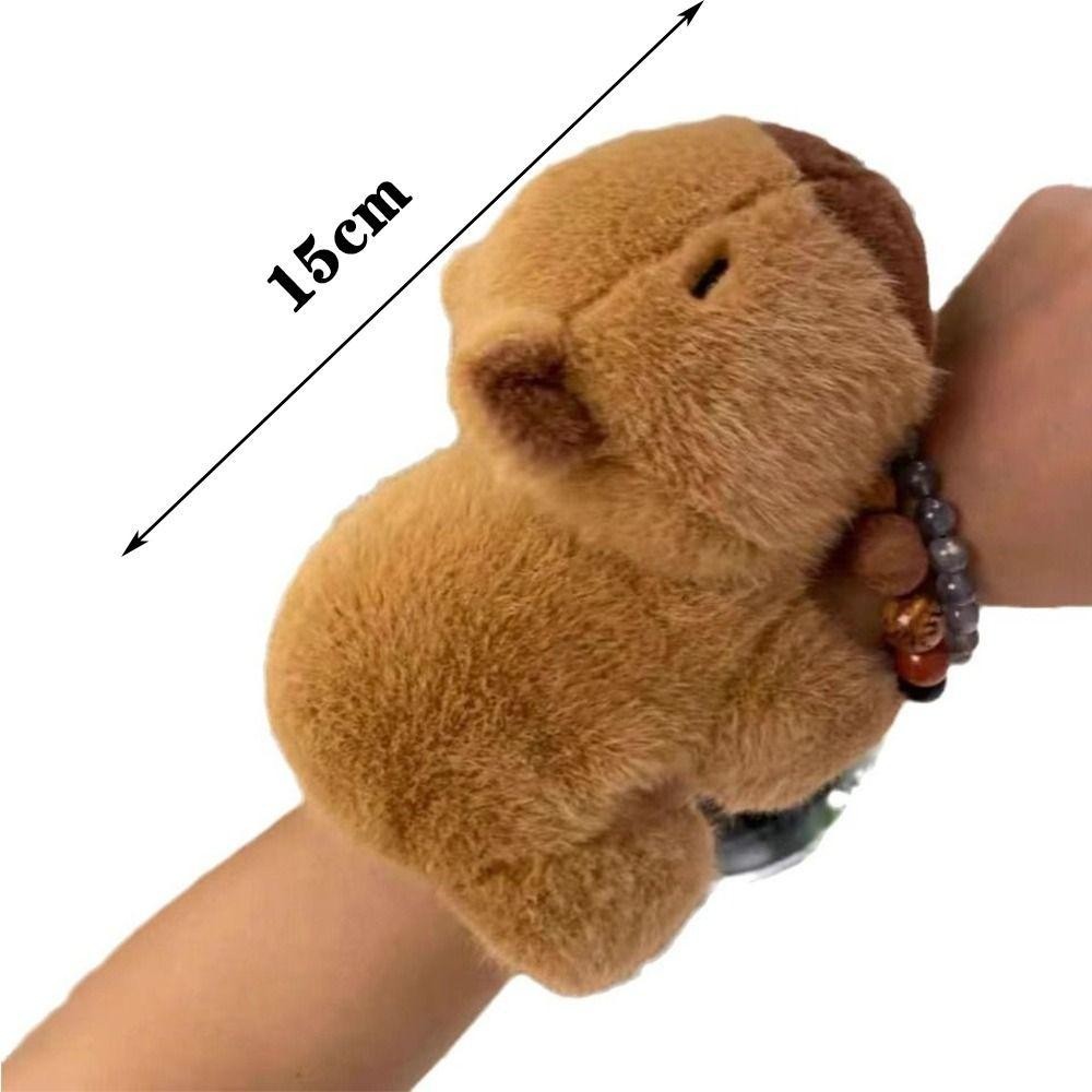 Pack De 3 Pulseras Slap De Capibara De Peluche Con Ropa Cambiable, 19 Cm, Juguete Sensorial Y Divertido Para Niños Y Adultos, Regalo Para Cumpleaños Y Navidad