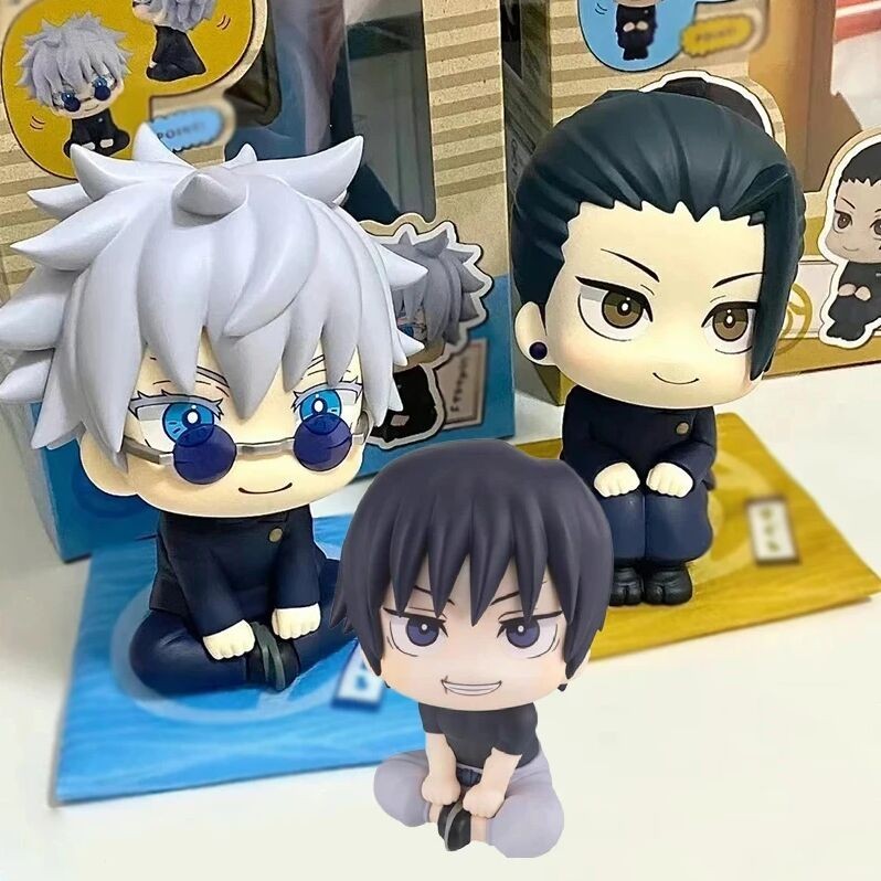 Tongyundacheng 7pcs Suguru Geto e Satoru Gojo Figure Set Mini Anime Figurine Itadori Sukuna Mahito Modello Decorazione Torta Ornamenti 3-9 cm