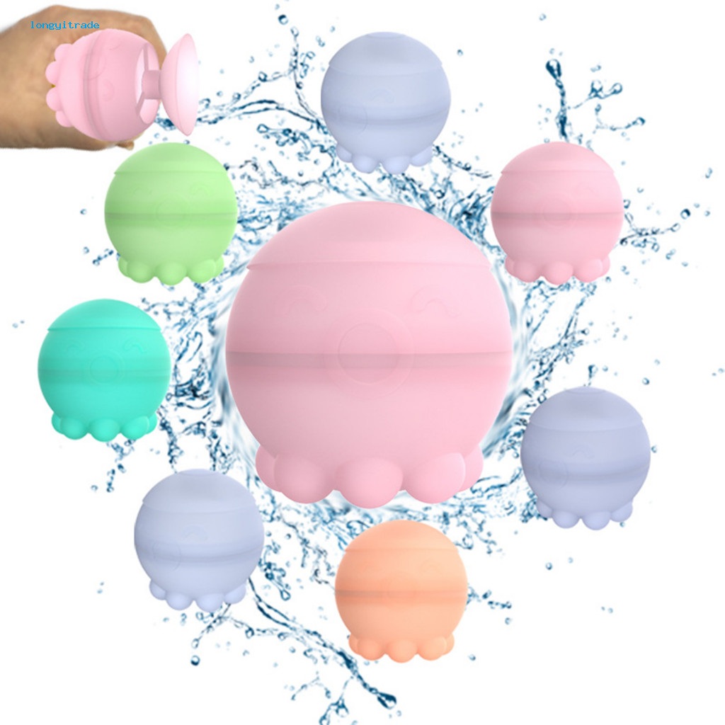 Nontoxic Water Toy Octopus Shape Reusable Balloons for Kids Outdoor