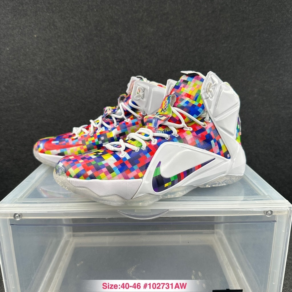 Original Tiro real Nike Lebron 12 p.s Elite NBA James 12a Generacion Zapatillas De Baloncesto