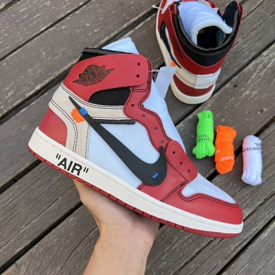 Listo 2023nuevo Off White x N i k e Air Jordan 1 Retro High OG Chicago Blanco Rojo AJ1 Zapatos De Baloncesto 3 Colores AA3834 101 Q0XM MX49 Shopee Mexico