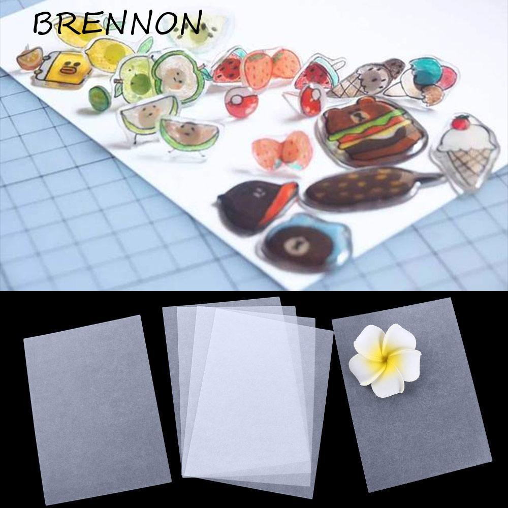 Papel Retráctil Para Manualidades DUTIFUL - 25 Hojas A4, Translúcido, Se Encoge Al 20% Con Calor