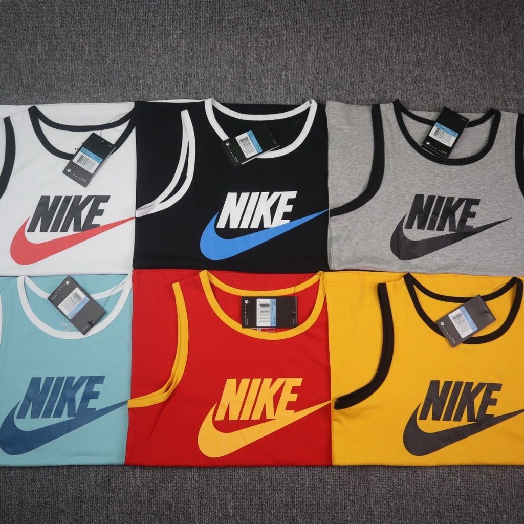 Nike Hombres Tanque De Baloncesto Suelto Deportes Casuales Corriendo Fitness Transpirable Camiseta Sin Mangas Shopee Mexico