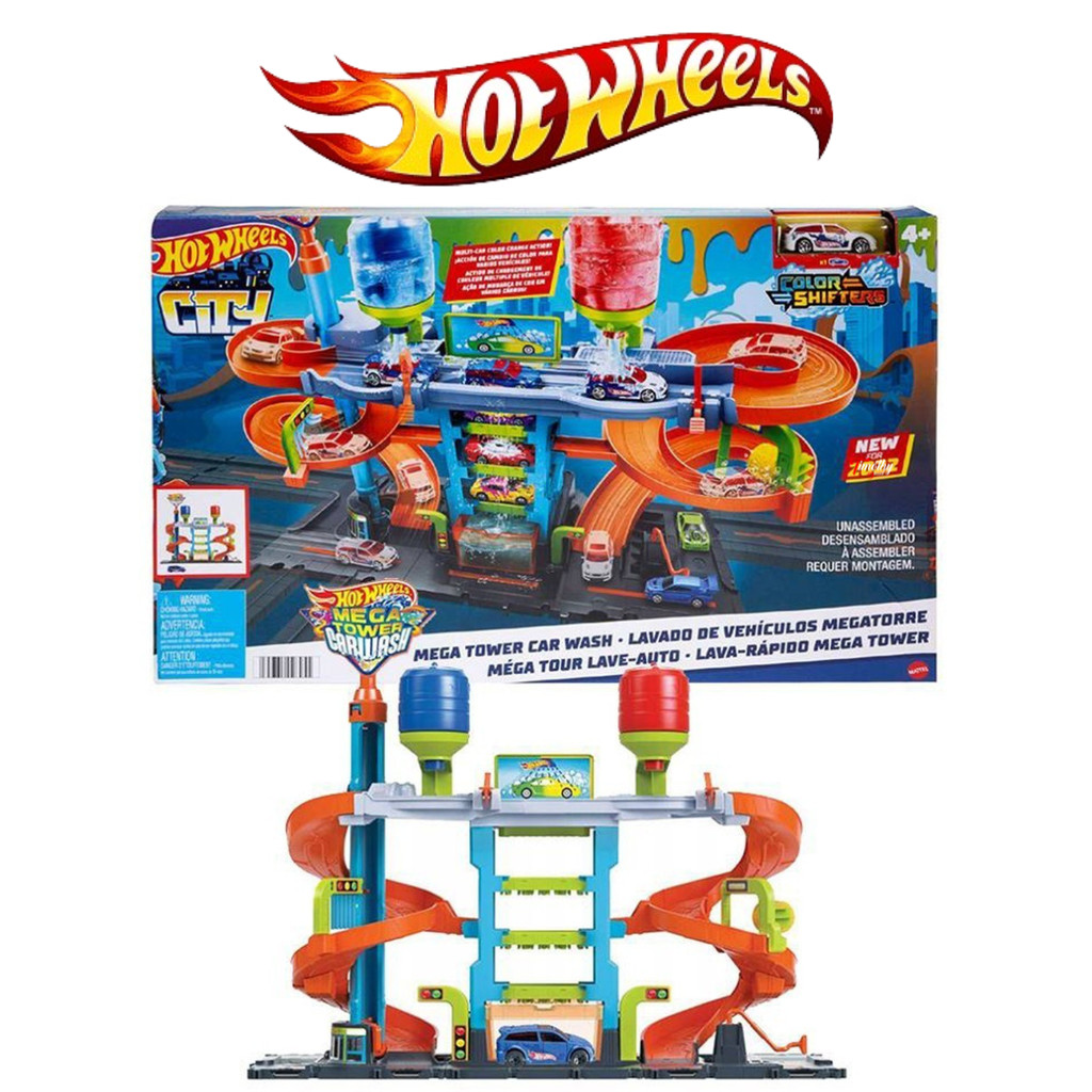 Auto Lavado Pista De Agua Hot Wheels Parking Hot Wheels Pista De