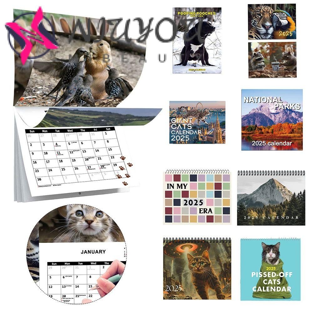 Calendario 2025 De Perros Caca | Calendario De Pared Para Perros 2025 | Calendario Divertido Para Mascotas De 12 Meses 2025 - Para Hombres, Mujeres, Amigos, Colegas, Navidad, Cumpleaños, Día De