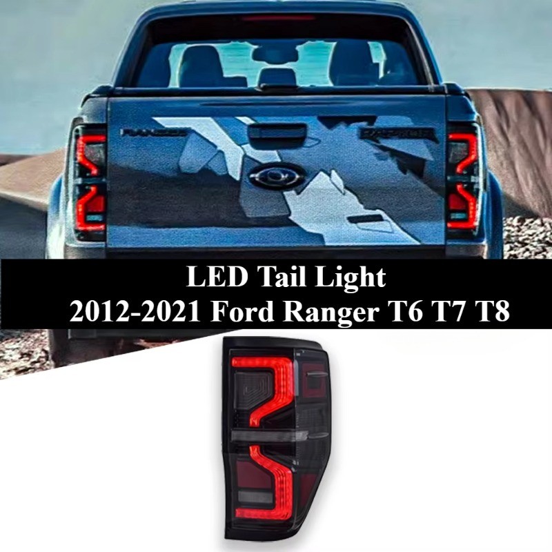 Feux Arrière LED Fumée Noir Pour Ford Ranger PX MK2 Wildtrak T6 XL 2012-2018 - VLAND