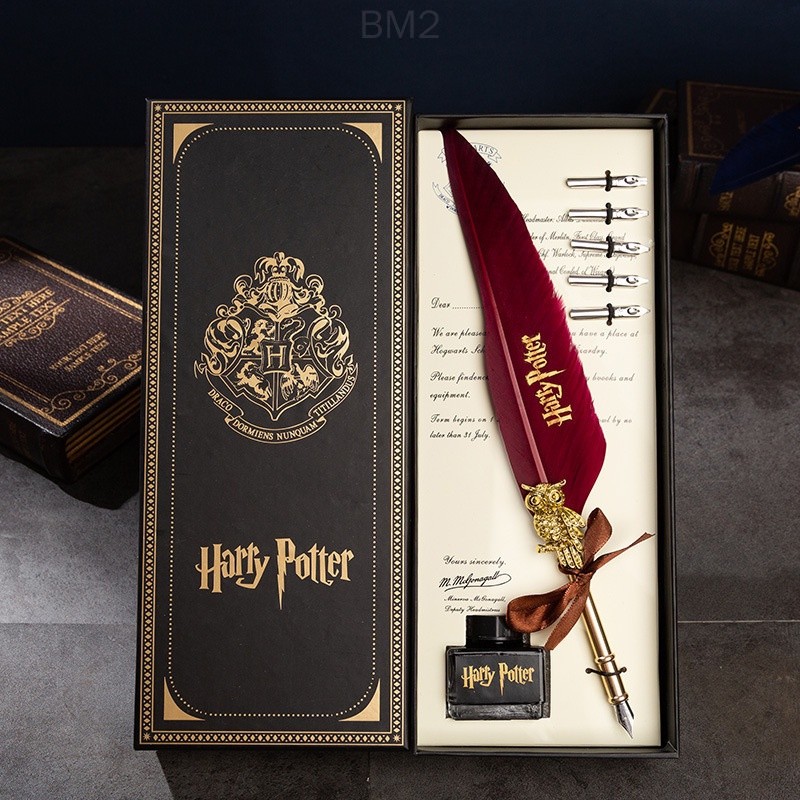 Harry Potter Pluma Quill Set Caligrafía De Fantasía Lujo De La Firma ...