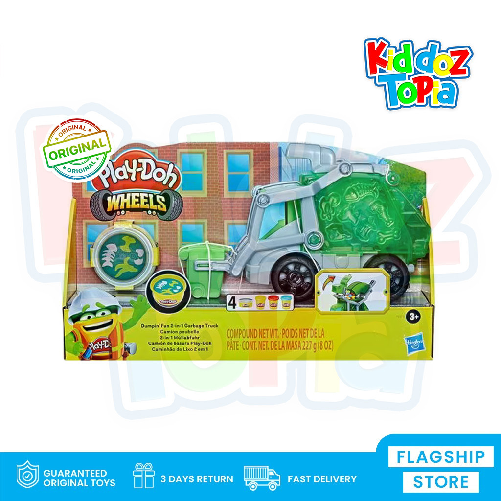 Play doh garbage nesquick truck