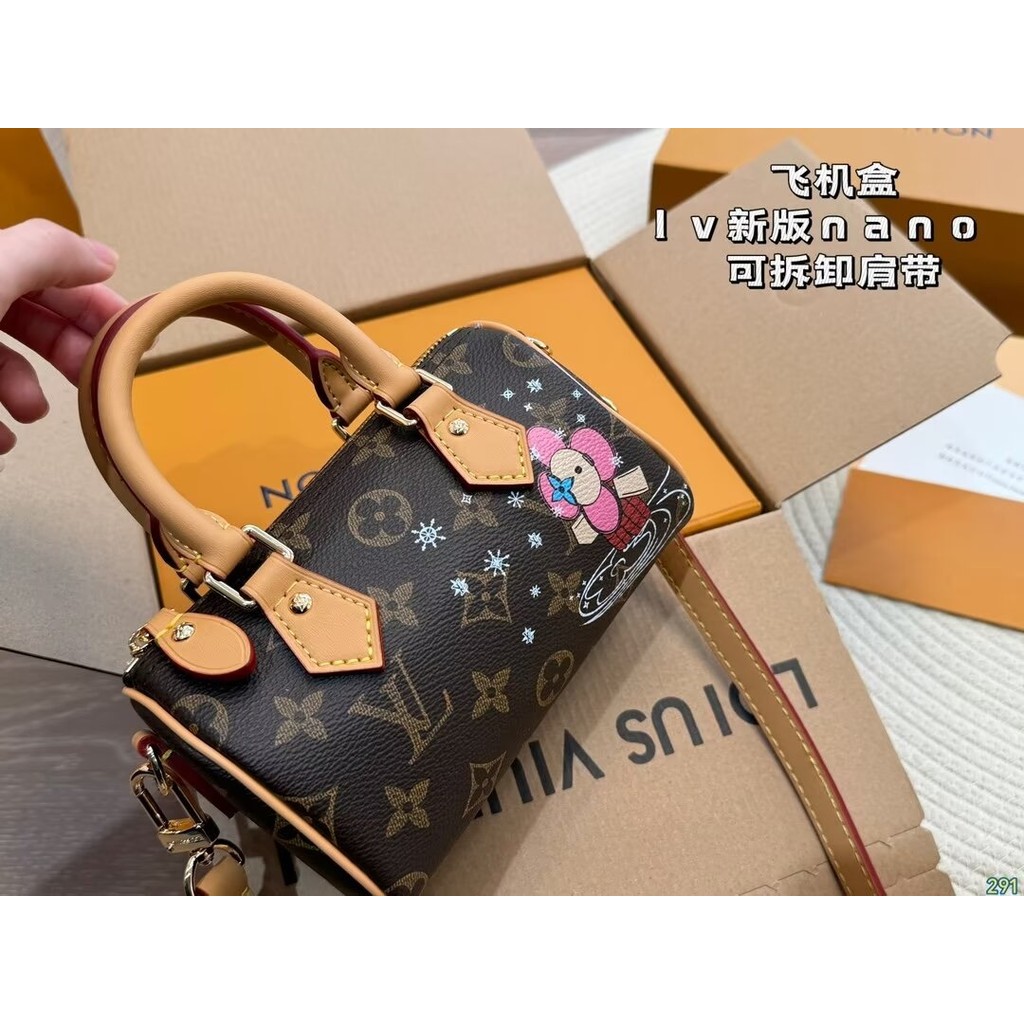 Nuevo Estilo Nueva Version Nano Graffiti Bolsa Lv Nano Speedy Pillow Bolsa Serie Clasica Bolso Femenino Shopee Mexico