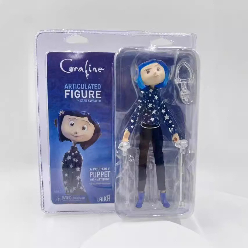 NECA Coraline Figura De Acción Suéter Estrella Y La Puerta Secreta