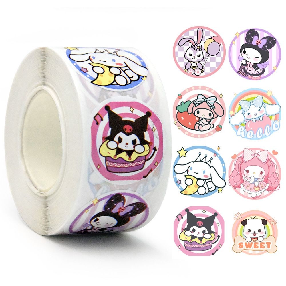 1500 Pegatinas De Dibujos Animados Sanrio Emoticon Rollo Pegatinas ...