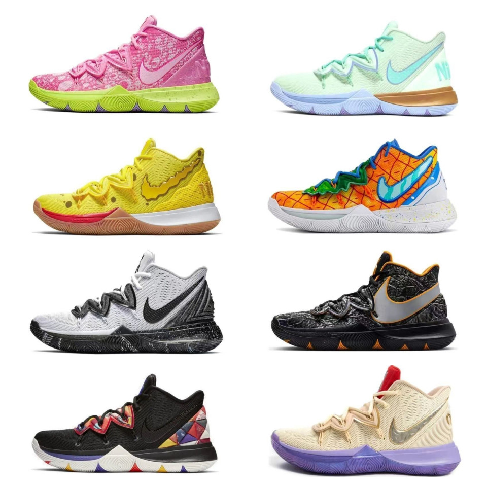 Nike Kyrie 5 Amortiguacion De Los Golpes Resistente Al Desgaste Antideslizante Ligero De Los Hombres De Tenis De Amortiguacion Transpirable Zapatos De