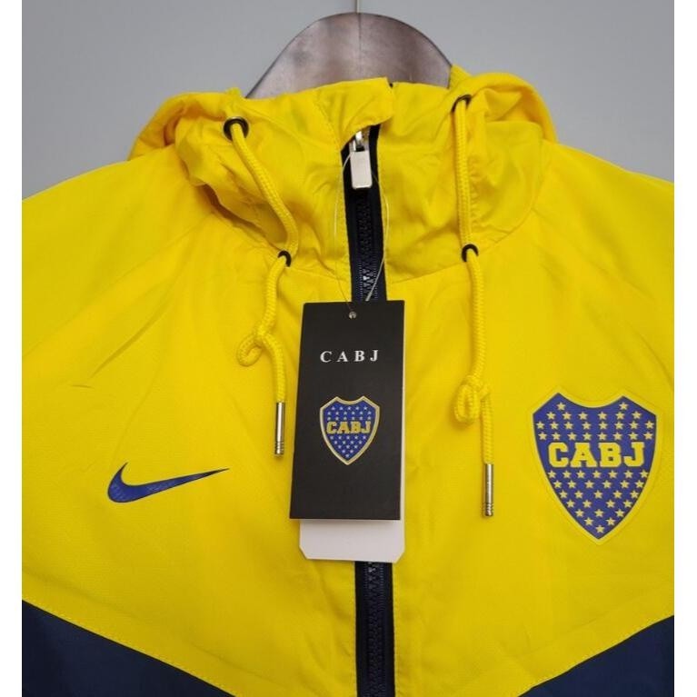 2023 24 Boca Juniors Chamarra De Futbol Amarillo Hombres Con Capucha Buzo Cremallera Sudaderas Manga Larga Entrenamiento Shopee Mexico