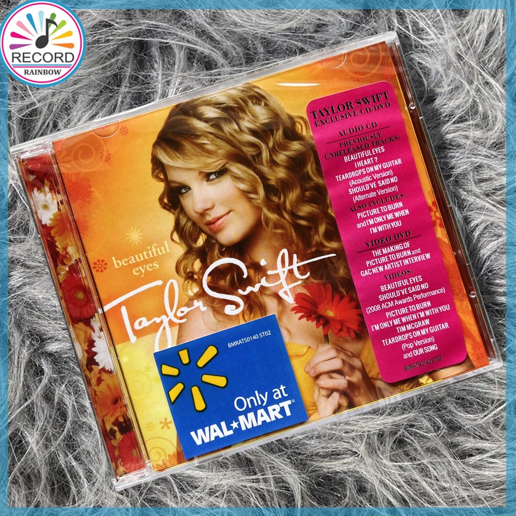 Original Taylor Swift Beautiful Eyes CD + DVD Álbum [Sellado
