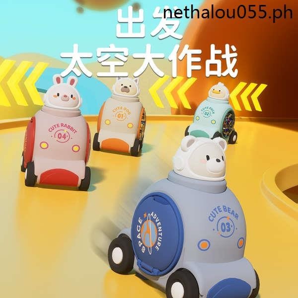 Deluxebase Cutie Critters - Cerdito Coche Con Oviiento Por Retroceso Para Niños. Coche De
