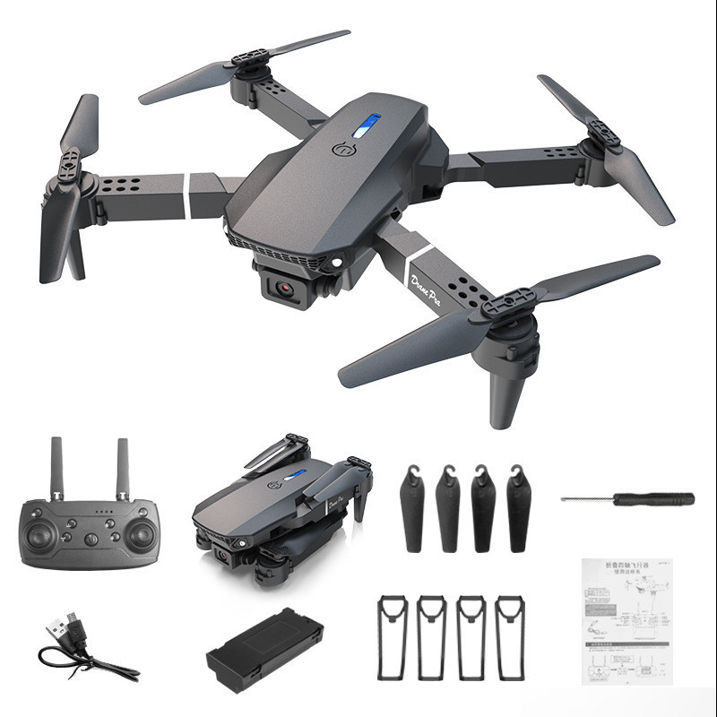 E88-Control remoto UAV HD, cámara Dual 4K, fotografía aérea, Avión de