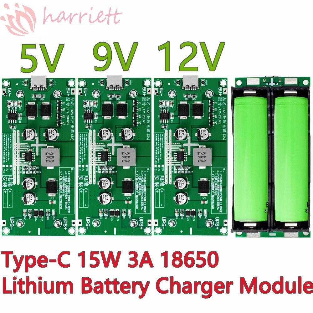 HUNIU Módulo De Carga De La Batería De Litio , 5V 9V 12V Convertidor De ...