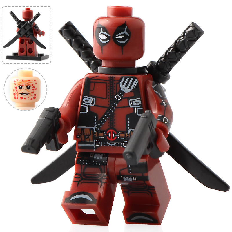 Compatible Con Lego Avengers Xp028 Deadpool Tercera Parte Moc Superheroe Bloque De Construccion Minifigura Ensamblar Juguetes