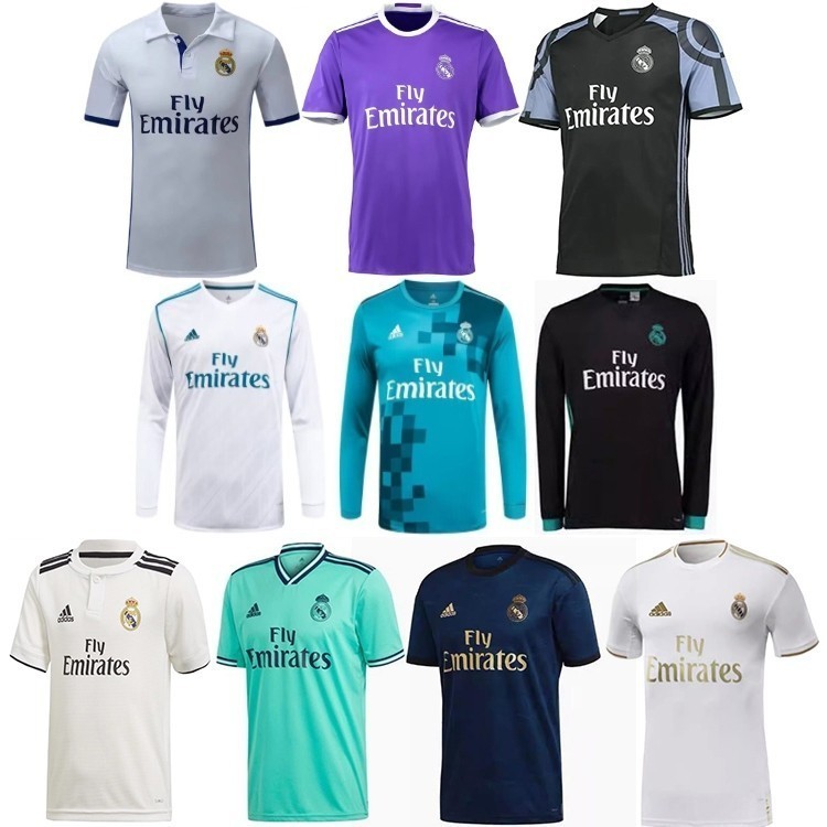 Camiseta De Futbol Larga De Ronaldo Fan Issue 2016 2018 2019 2020 Real Madrids Retro Para Hombre Shopee Mexico