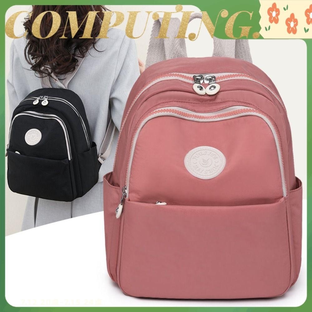 Bolsa De Hombro De Computacion Mini Mochila Casual Pequena Nylon Ligero De La Moda De Las Mujeres Viaje Escuela