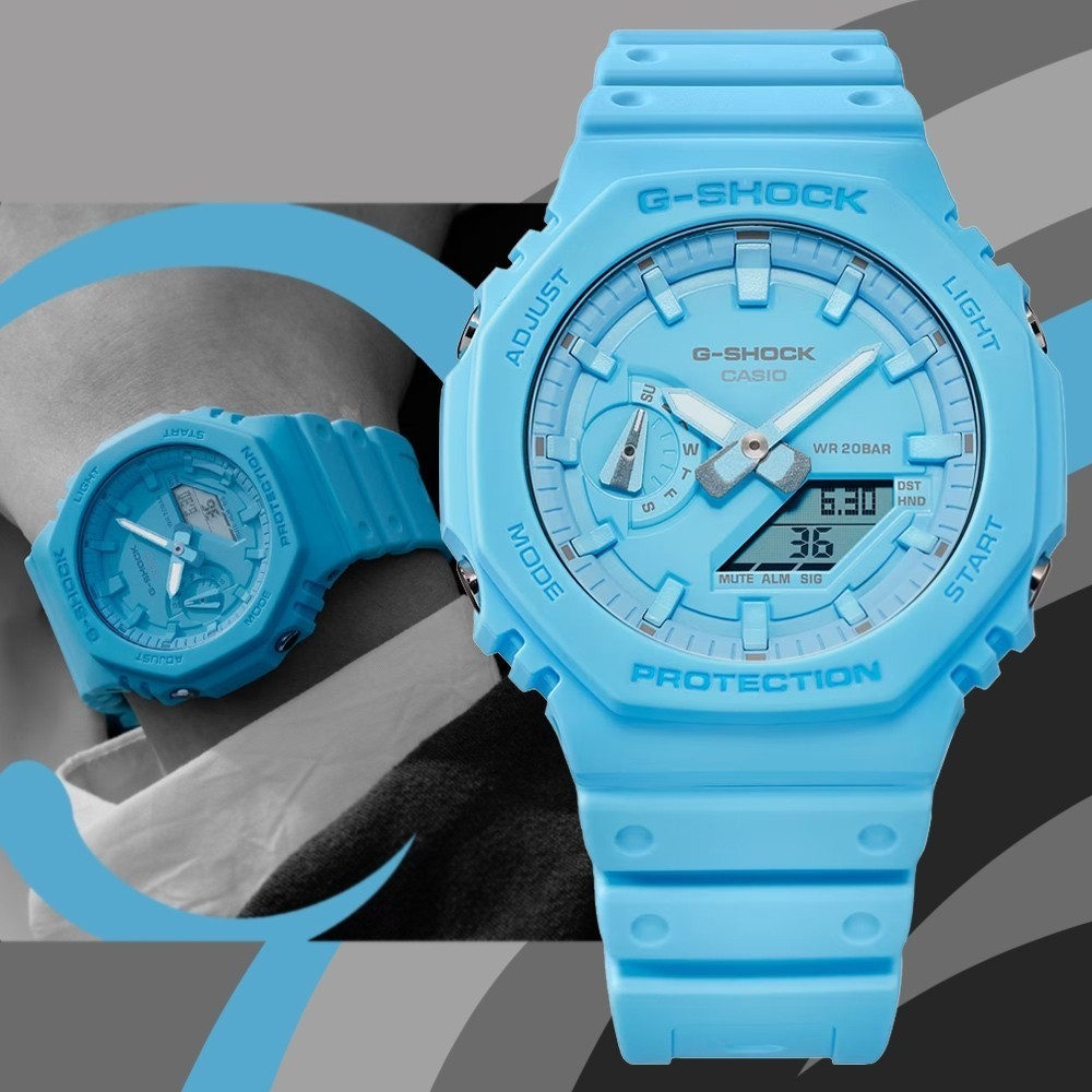 G SHOCK GA 2100PTS 8A Nueva Serie De Colores Reloj UNISEX De Moda A Prueba De Agua m689