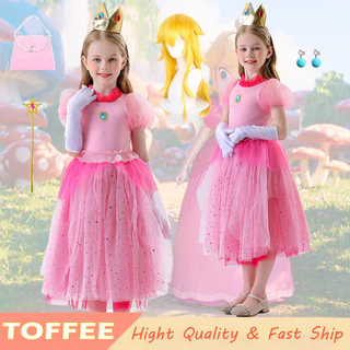 Disfraz Princesa Disfraz De Princesa Peach Super Brothers Vestido