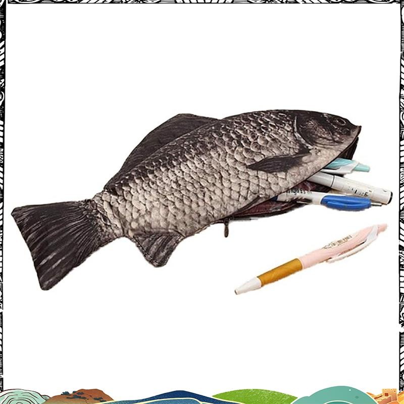 Estuche Para Lápices Con Forma De Pez Creativo, Bolsa, Monedero, Bolsa De Papelería Divertida, Estuche Para Bolígrafo, Escuela, Papelería De Oficina, Bolsa De Cosméticos, Bolsa De Regalo - España