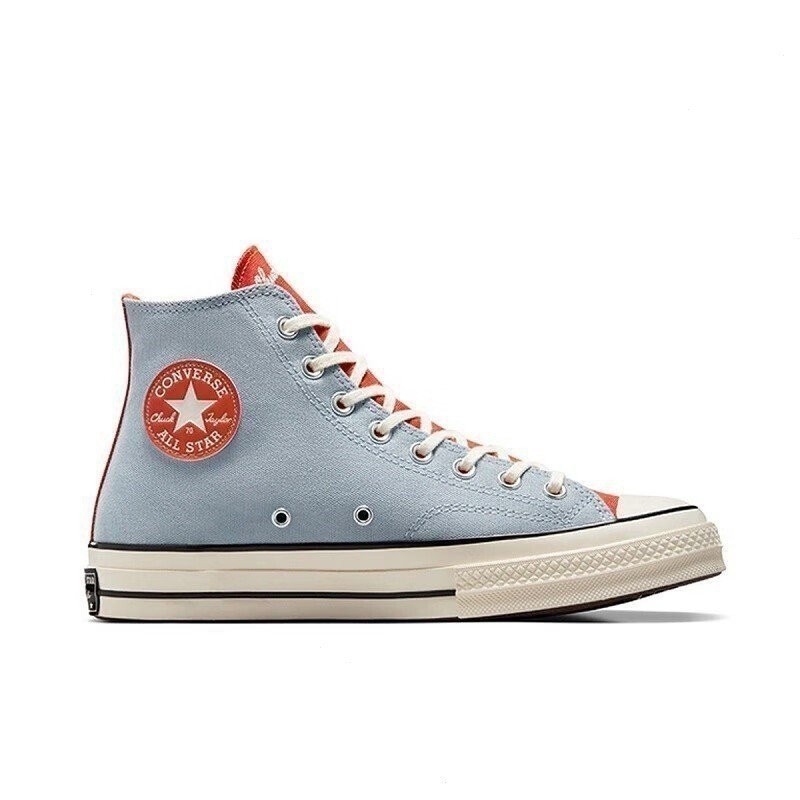 CONVERSE tirada 1970s C carta azul claro bordado dos colores logo Mesa alta zapatos Casual 2485 Shopee Mexico