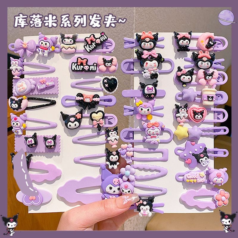 Chica Kuromi Clip De Pelo De Dibujos Animados Niña Tocado