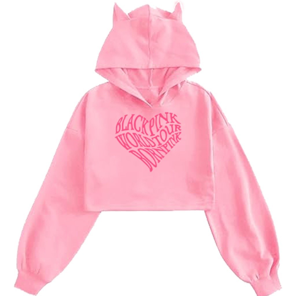 MOTEKIDS-Blackpink Worldtour Sudadera Con Capucha Estilo Coreano
