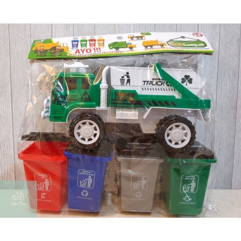 Camion de basura de juguete grande on sale