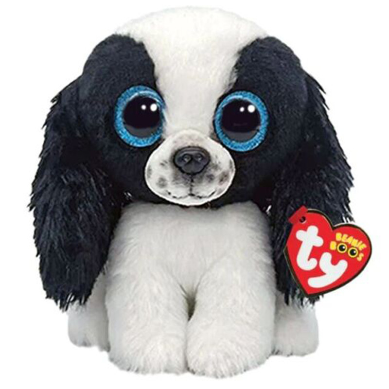 Nuevo 15cm Ty Grandes Ojos De Brillo Manchado Dalmata Catcher Peluche Perro Coleccionable Suave Muneca Juguete Nino Y Nina Navidad