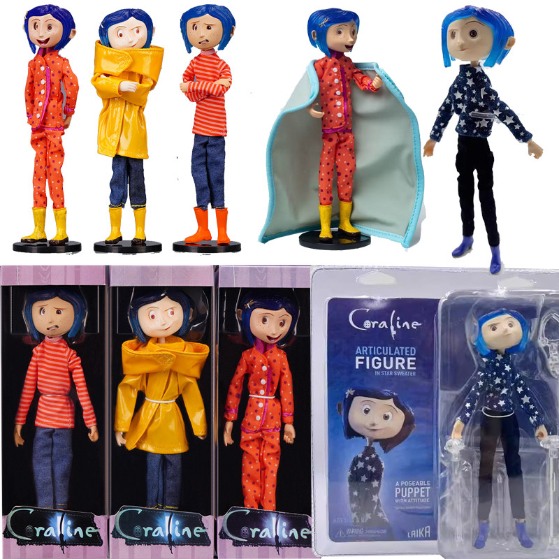 NECA Coraline Figura De Accion Sueter Estrella Y La Puerta Secreta Modelo Juguetes