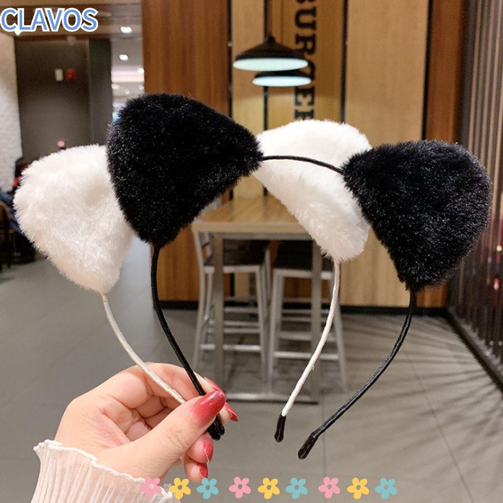 Diadema De Orejas De Gato De Felpa – Para Maquillaje, Skincare Y Yoga, Suave Y Elástica, Válida Para Niñas Y Mujeres