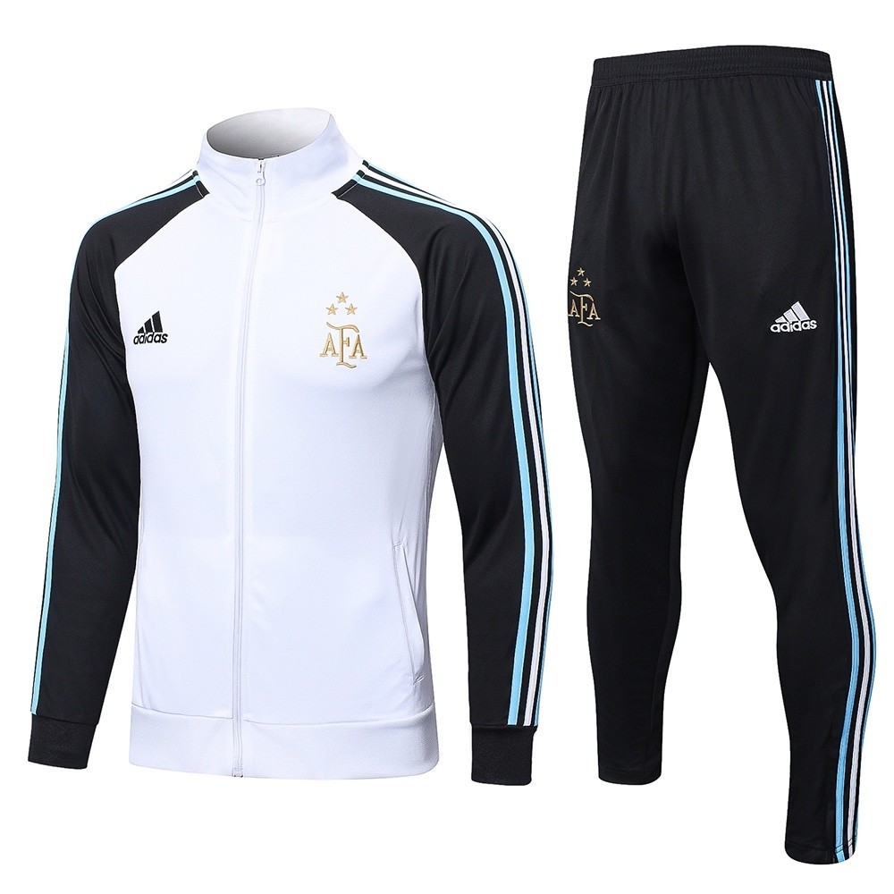 202 23 Argentina chandal de futbol de manga larga para Hombre Ropa Deportiva chaqueta blanca y pantalones largos Shopee Mexico