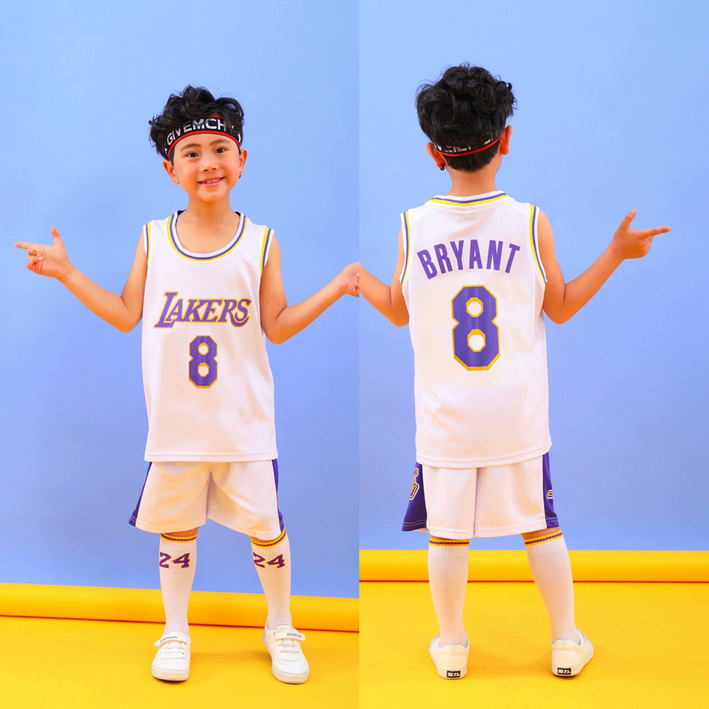 NBA Los Angeles Lakers 8 Kobe Bryant Jersey Para Ninos Uniforme De Baloncesto Shopee Mexico