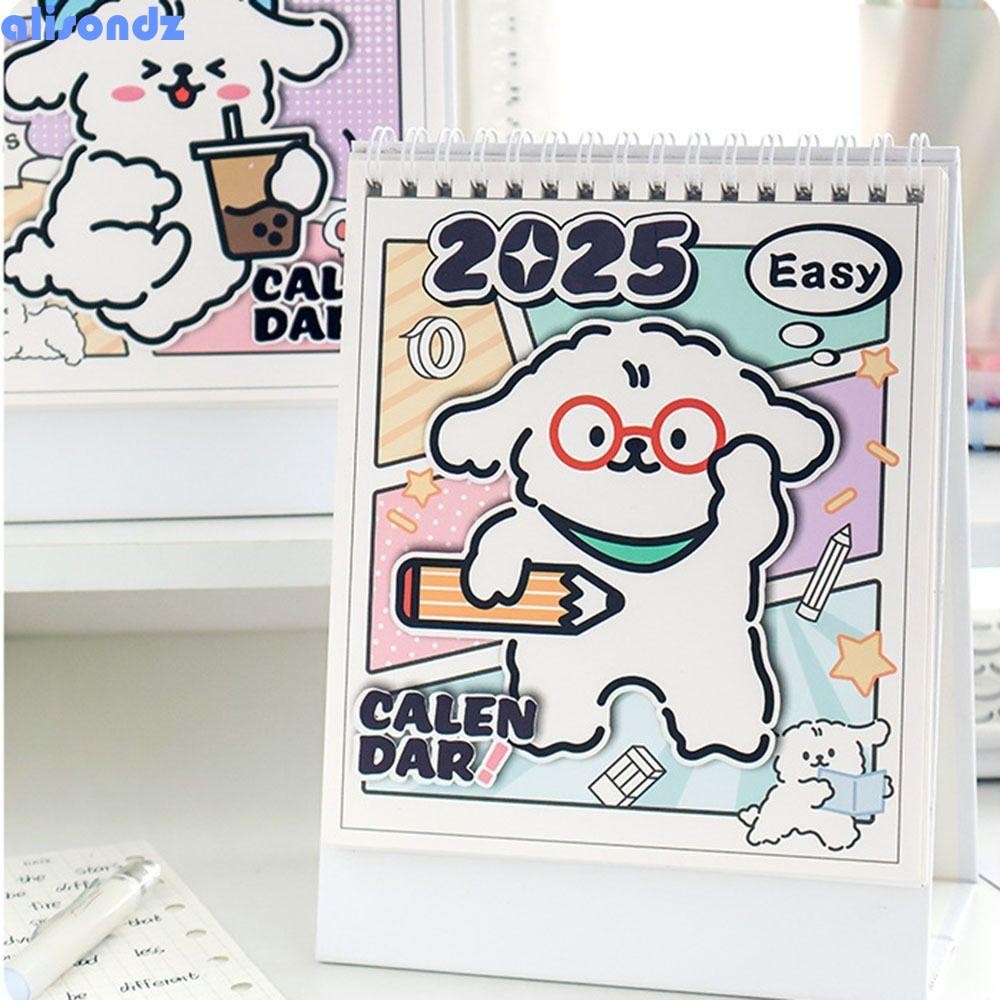 ALISONDZ Calendario De Escritorio , Mensual Diario De Pie Flip 2025 ...