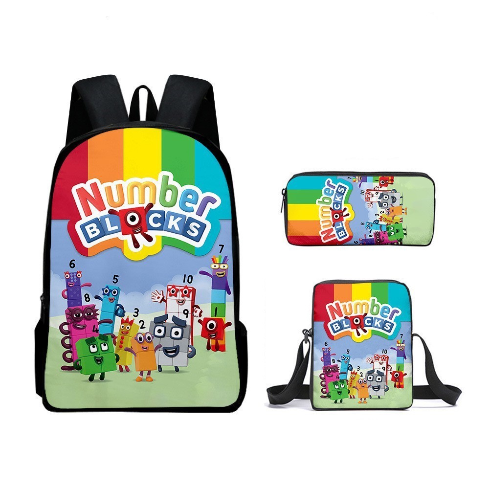 Cross-Border Numberblocks Numberblocks Digital Building Block Mochila ...