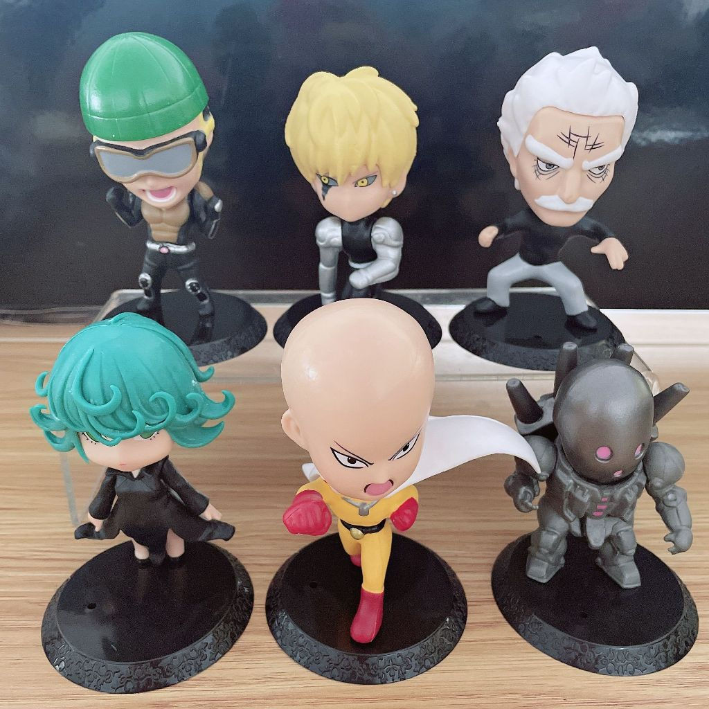 6 Figure One Punch Man - Saitama, Genos, Tatsumaki In PVC - Versione Q, 7-18 Cm, Set Da Collezione Per Decorazione - 2