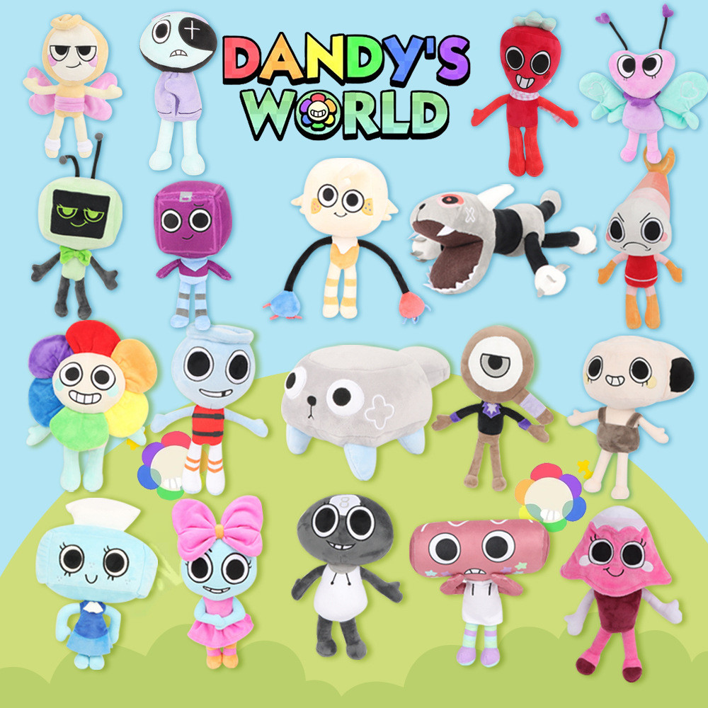 Jouet en Peluche Dandy's World Mignon, Jeux d'Horreur en Peluche Dandy's World Peluches Jouet Halloween Noël Choix d'Anniversaire pour Garçons et Filles Cadeau (Dandy's World-4