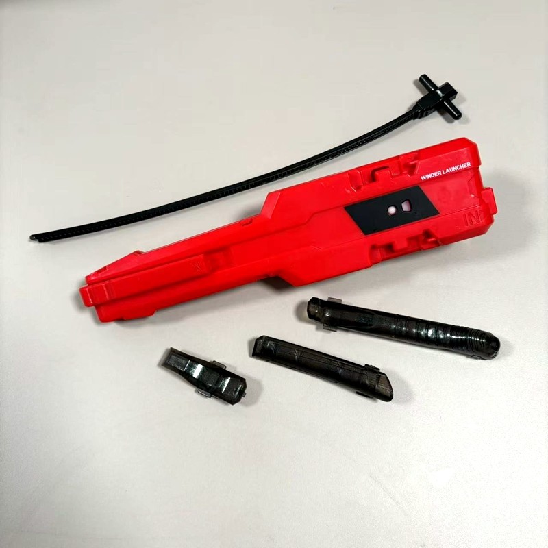 Kit Inicial De Trompo Con Lanzador Y Peonza – Cuerda Y Tops BX-35 – Juguete De Competición Para Niños (Negro)