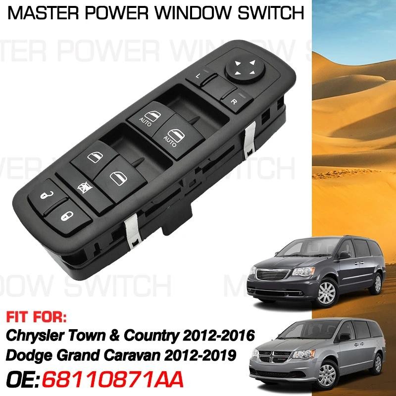 EVGATSAUTO ABS plástico 6554.QL Interruptor de ventana de energía eléctrica delantera de coche Control maestro para C4 207