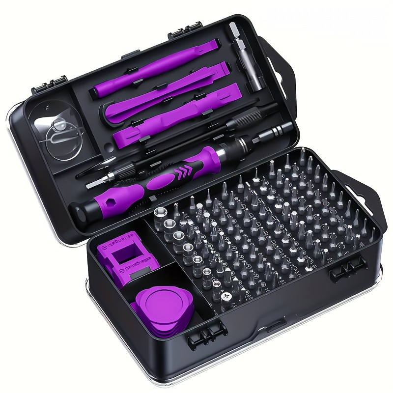 Juego De Destornilladores Magnéticos 56 Piezas Con Estuche Naranja