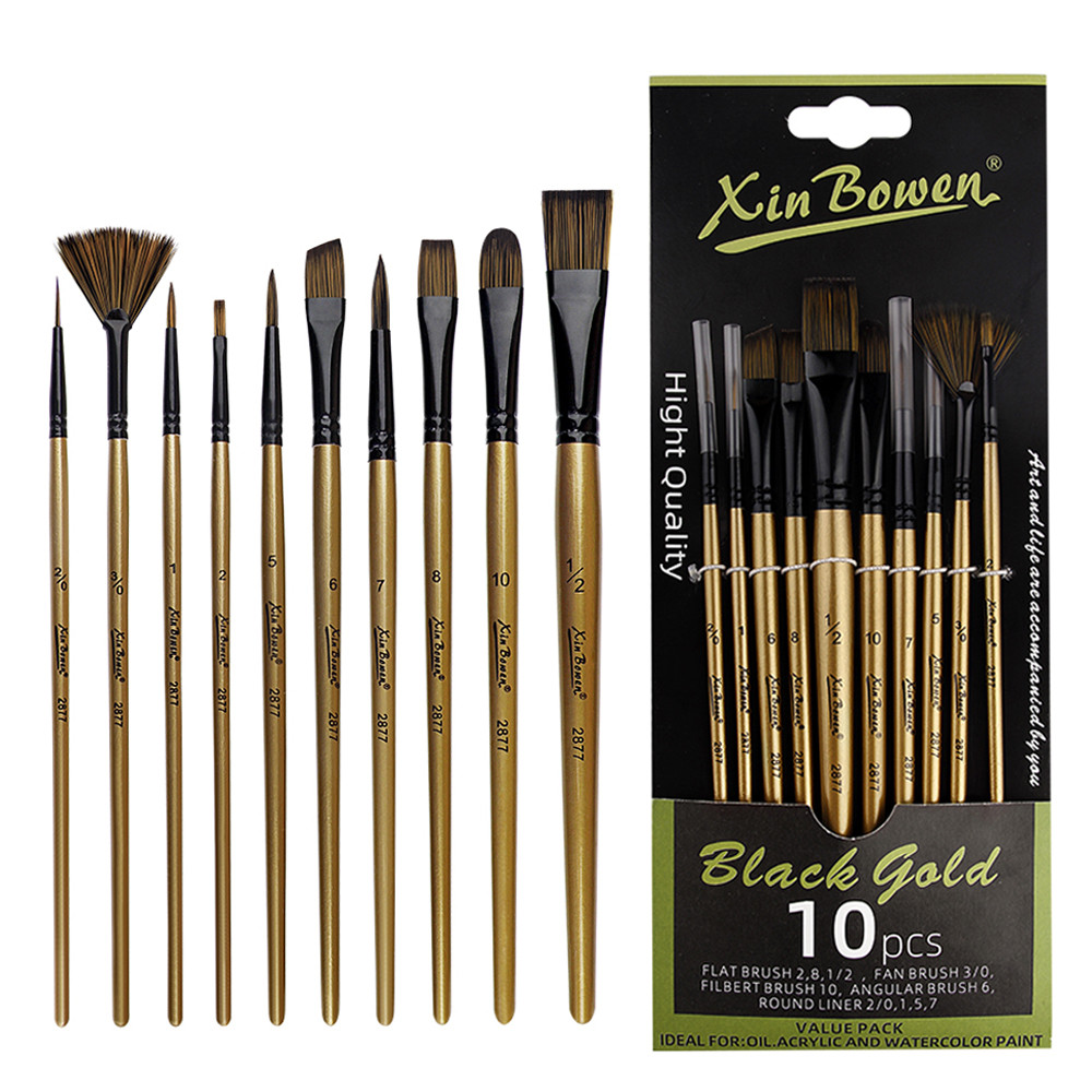 Pintura Acrílica Pincel Abanico Oleo Pincel Abanico Set De