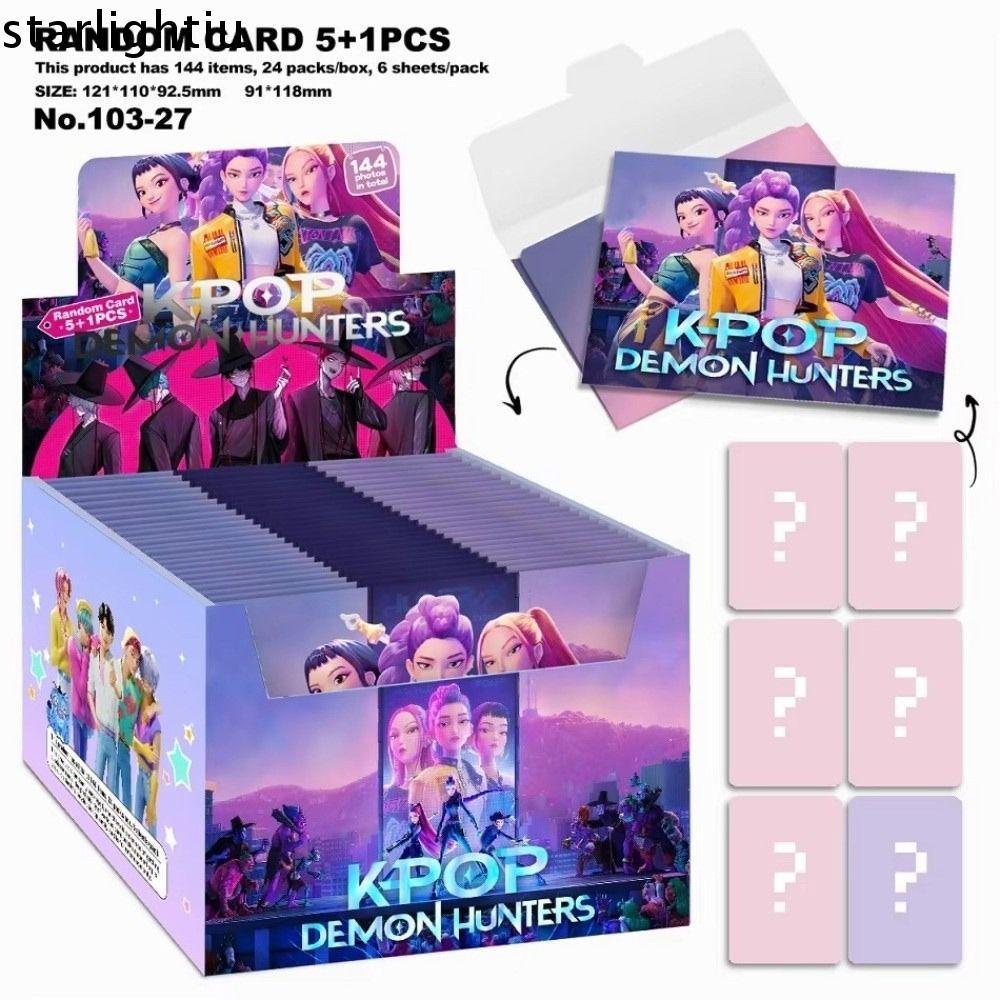 Tres sets de tarjetas coleccionables de Kpop Demon Hunters para regalar a un fan de las Guerreras Kpop