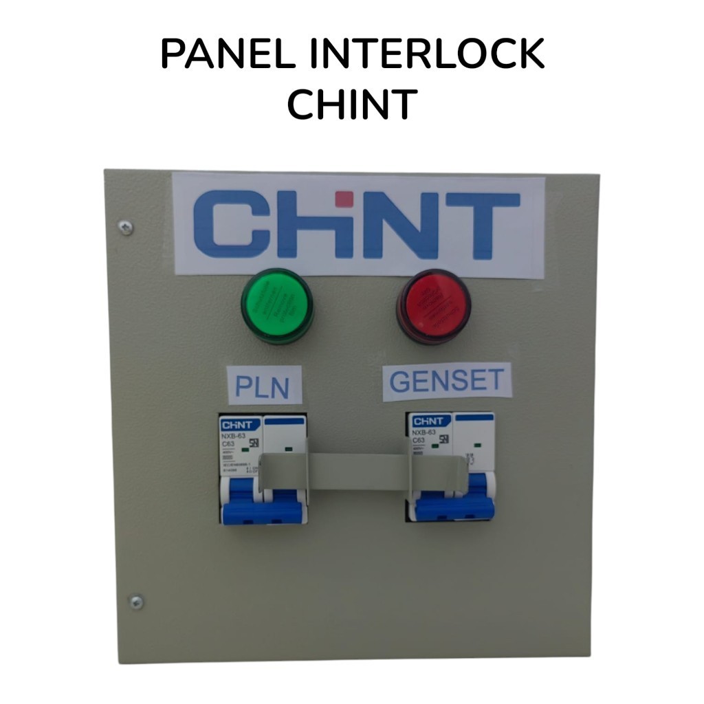 Caja De Panel/De Enclavamiento Para PLN GENSET 2 Fases Completa mcb ...